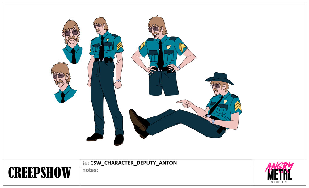 Creepshow-Deputy-Anton-character-design