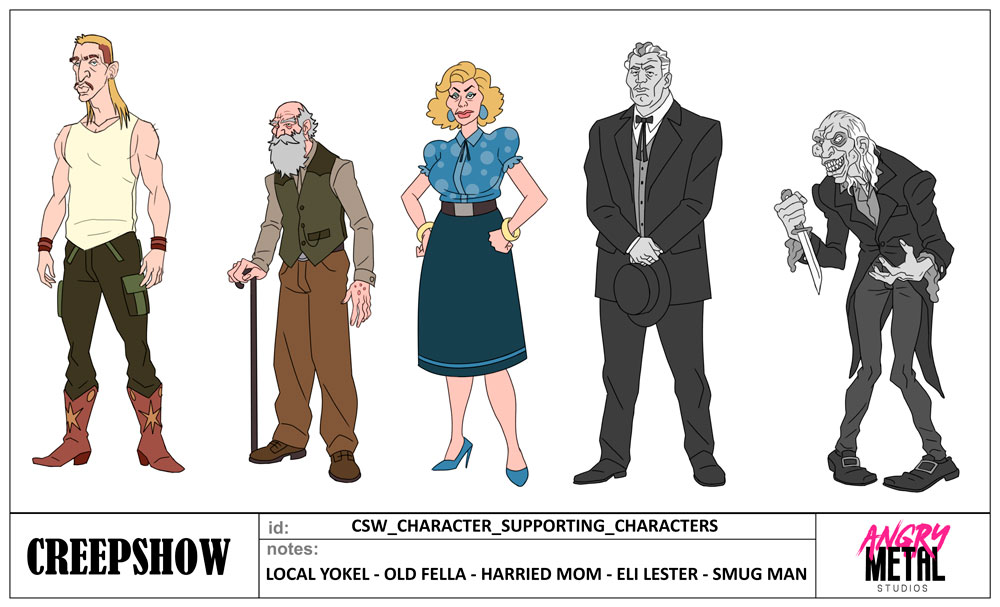 Creepshow-supporting-characters-character-design